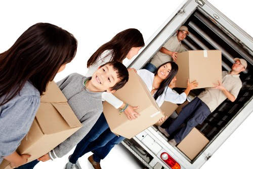 Moving truck ready for a local relocation in Fulham