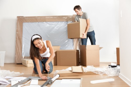 Professional movers preparing a careful relocation in Fulham
