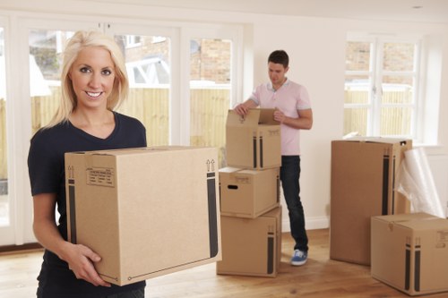 Unpacking boxes in a new Fulham property