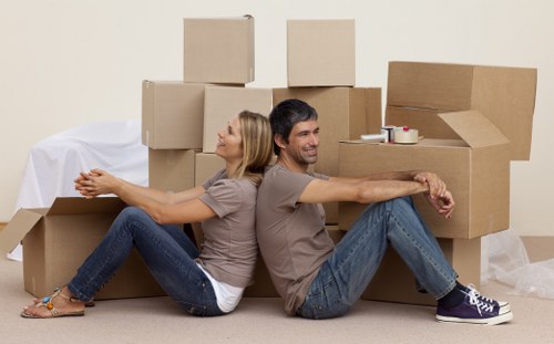 Customer booking a removal service and checking details