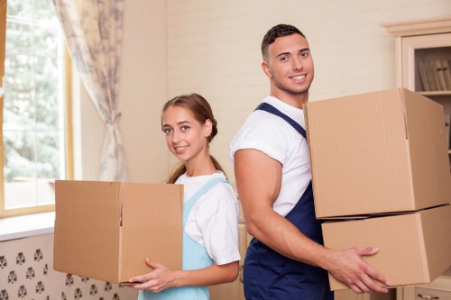 Final delivery and handover of moved household items