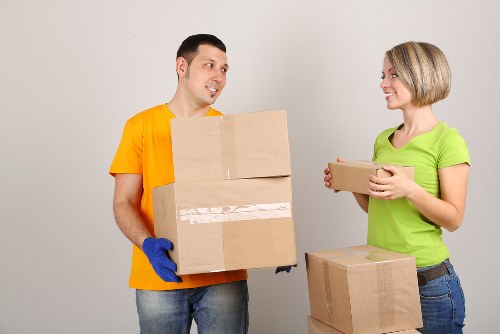 Checklist and packing supplies prepared for a Fulham home move