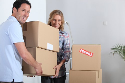 Trusted payment methods for Fulham moving services shown on screen