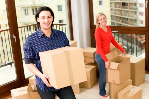 Local Fulham removals crew preparing items for same-day transport
